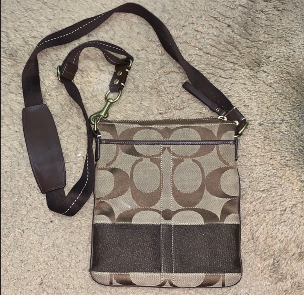 Coach crossbody pocket in front & back - lightly used